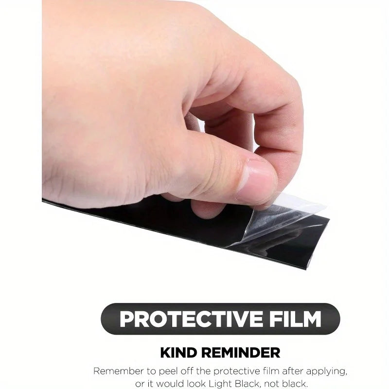 YITAPE Self Adhesive Car Chrome Trim Strip PVC Exterior Side