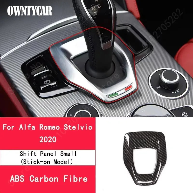 ABS Carbon Fiber For Alfa Romeo Stelvio 2017-2020 Car Interior Trim Sticker Accessories Car Modification Car Styling