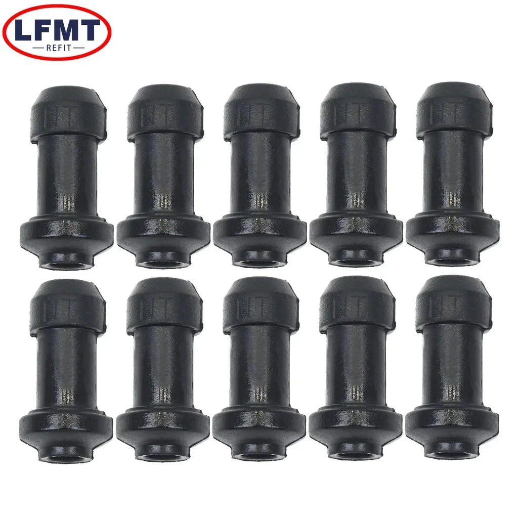 10 sets Motorcycle Scooter Brake Upper Lower Pump Caliper Shock Absorber Sleeve Dust Cover Rubber Disc Waterproof Cap Universal