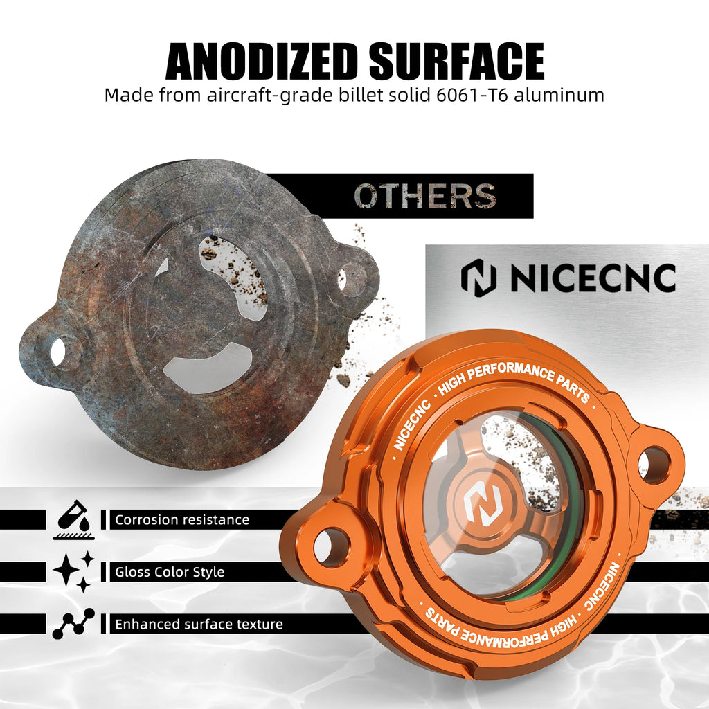 For KTM 690 Enduro R SMCR 2008-25 Engine Oil Filter Cover Ca