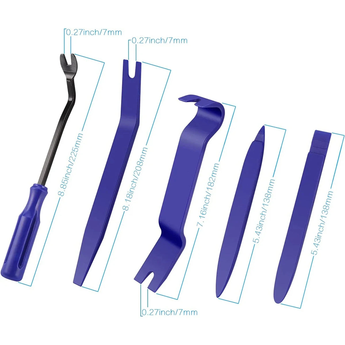 Auto Trim Removal Tool Kit Scratch Pry Plastic Tool Car Door Clip Panel Audio Dashboard Blades Dismantle Interior Repairing