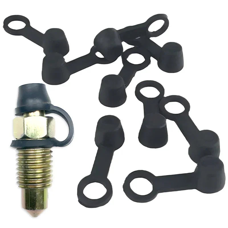 10Pcs 8mm Rubber Dust Cap Car Motorcycle Brake Pump Oil Drai