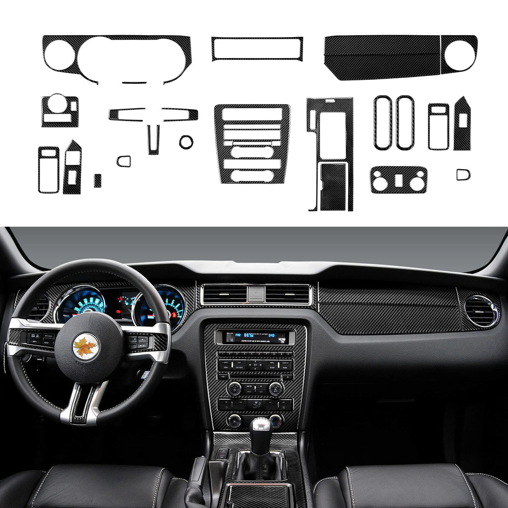 For Ford Mustang GT Shelby (2010-2014) Carbon Fiber Interior