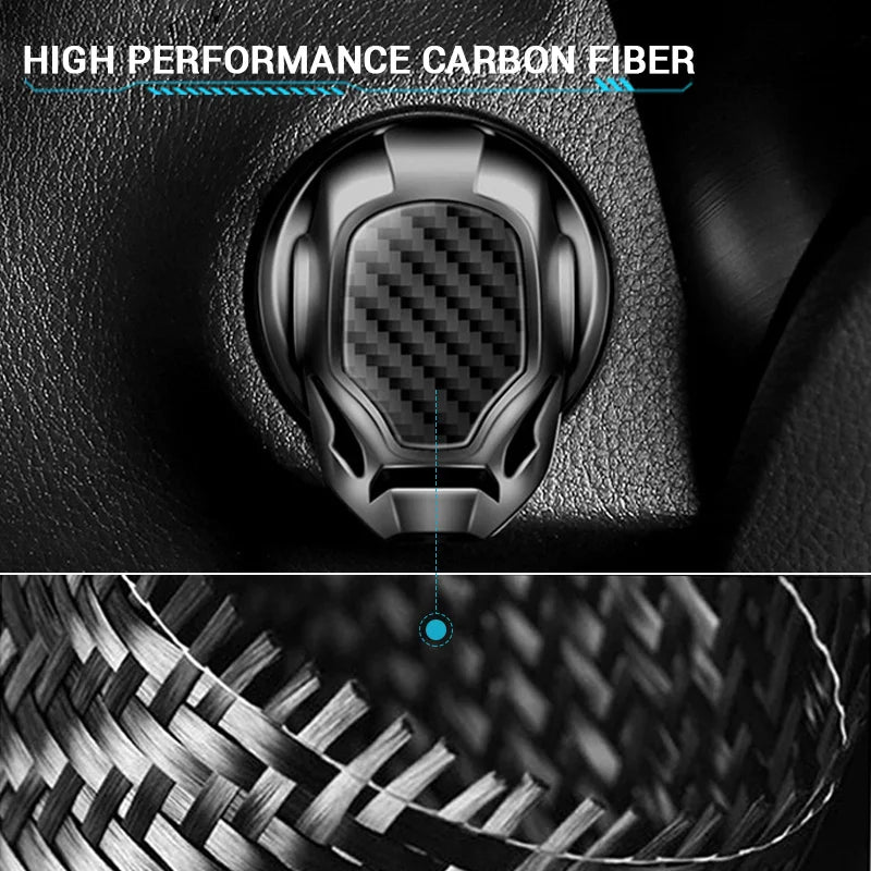 Car Ignition Start Switch Protective Cover Onekey Start Stop