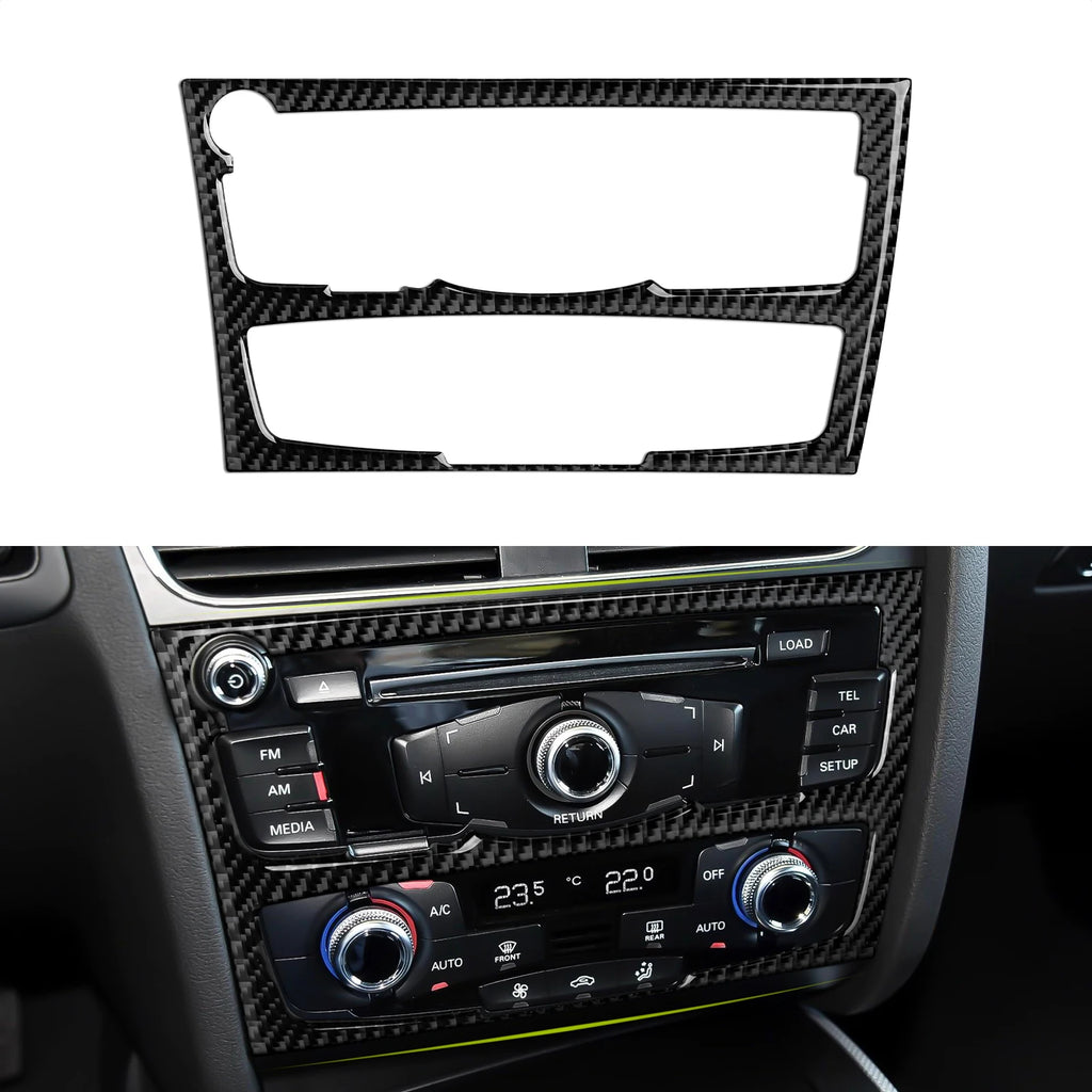 Car Center Console Gear Shift Panel Set For Audi A4 S4 RS4 A5 S5 RS5 (2007-2016) Carbon Fiber Interior Sticker Trim Accessories