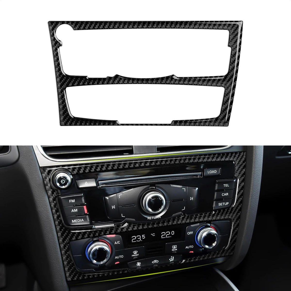 Car Center Console Gear Shift Panel Set For Audi A4 S4 RS4 A5 S5 RS5 (2007-2016) Carbon Fiber Interior Sticker Trim Accessories