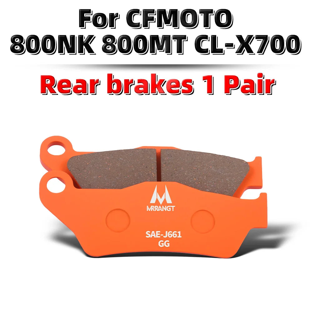 MRRANGT Low Noise High Performance Ceramic Brake Pads Set fit for CFMOTO 700CL-X 700MT 675SR 675NK 500SR 800MT 800NK