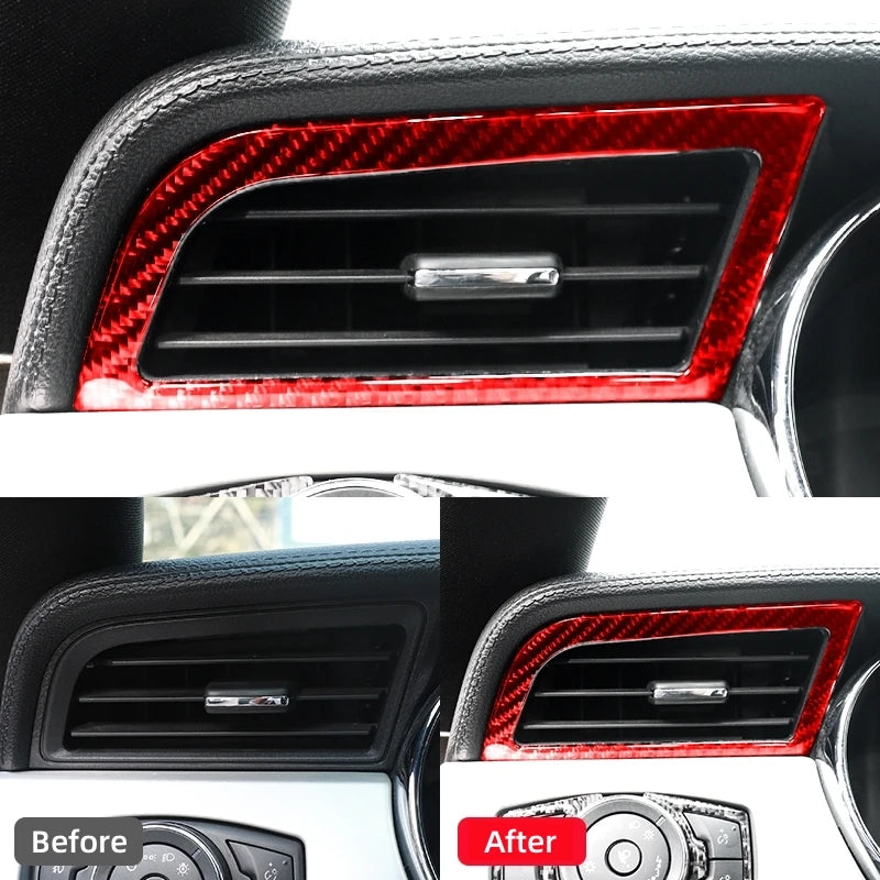 For Ford Mustang GT 2015-2021 Carbon Fiber Auto Dashboard Le