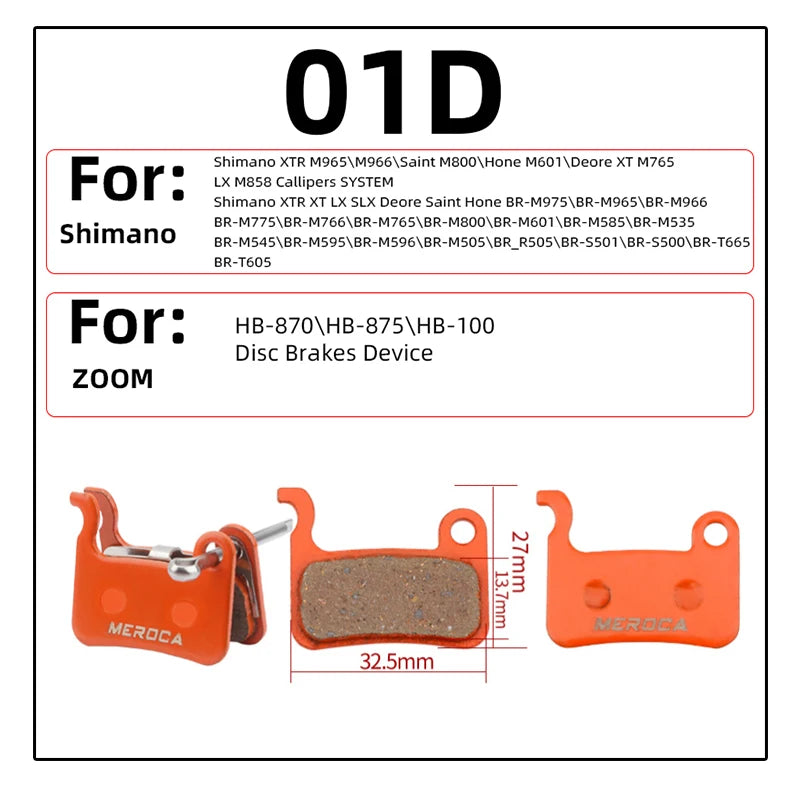 Bicycle Resin Brake Pad Mtb For Shimano M375 M445 Mt200 Bb5 Bb7 Mountain Road Bike Hydraulic Disc Brake Pads