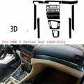 Car Sticker 3D Interior Glossy Carbon Fiber Style Wrap Trim 