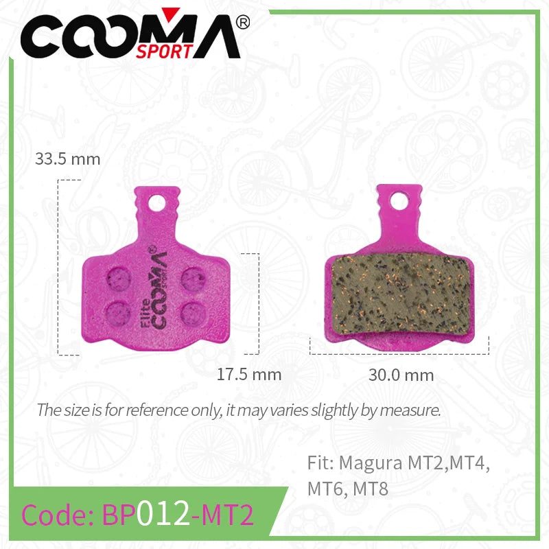 4 Pairs 8 PCS Ceramic Bicycle Brake Pads for SRAM Avid Shimano Magura Hayes Formula Hope ZOOM JAK Bike Caliper