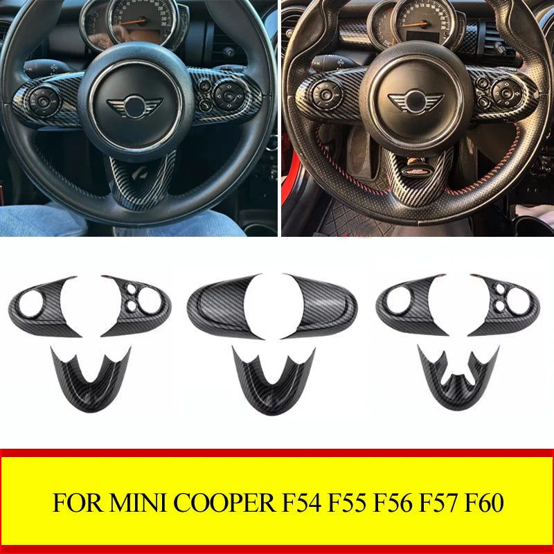 3pcs ABS Carbon Fiber For BMW MINI Cooper F54 F55 F56 F57 F6