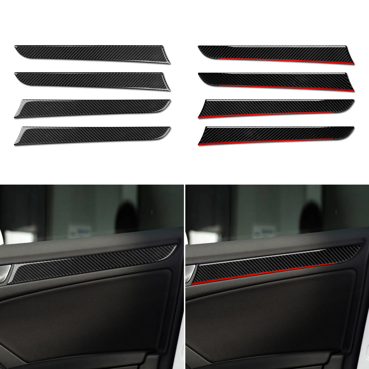 Car Center Console Gear Shift Panel Set For Audi A4 S4 RS4 A