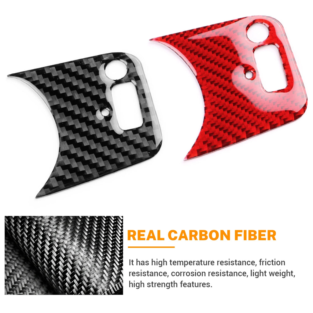 Carbon FIber Car Headlight Switch Button Panel Sticker For A