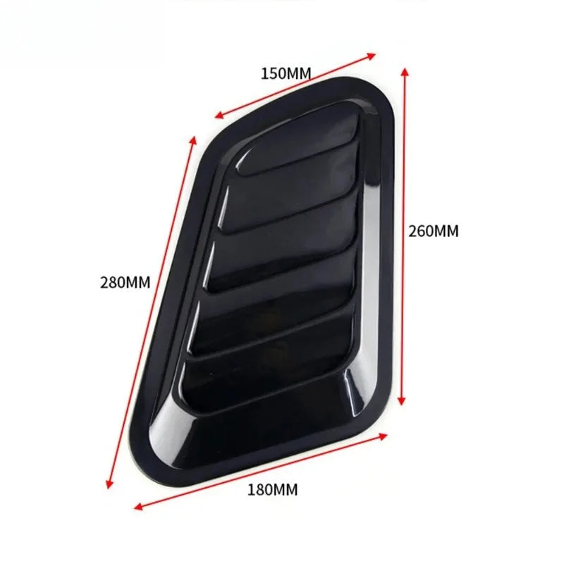 Easy to Install Carbon Fiber Hood Air Intake Trim Universal 