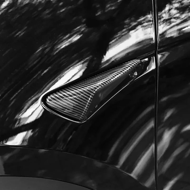 For Tesla Model 3/Y Side Camera Protection Cover Carbon Fibe