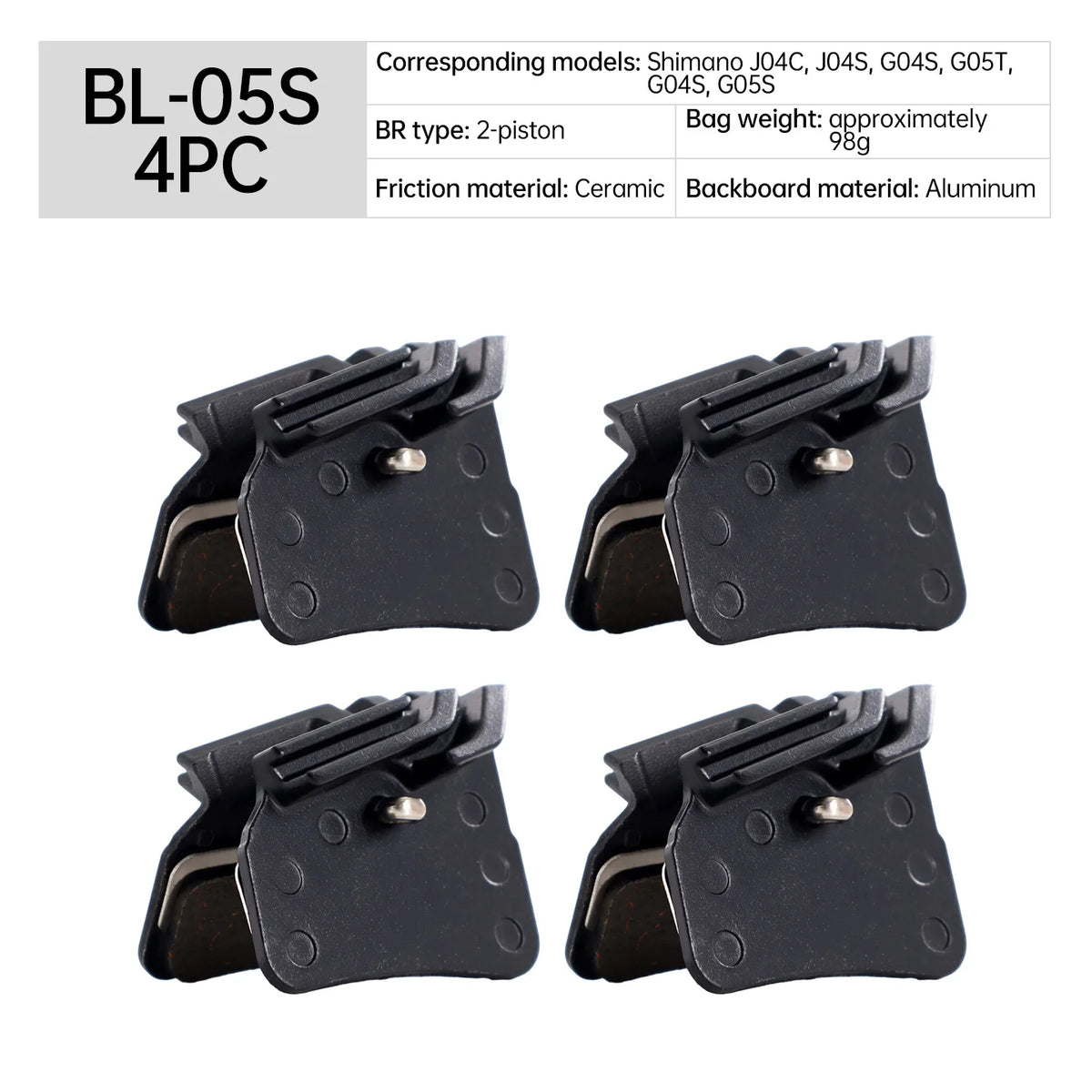 Shimano Compatible Metal Ceramic Disc Brake Pads for MTB Ebike Bike Front And Rear Cycling Accessories