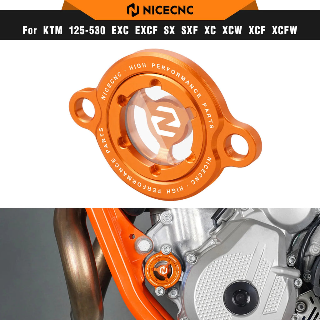 For KTM SXF 450 2009-2025 Engine Oil Filter Cap Cover For KT