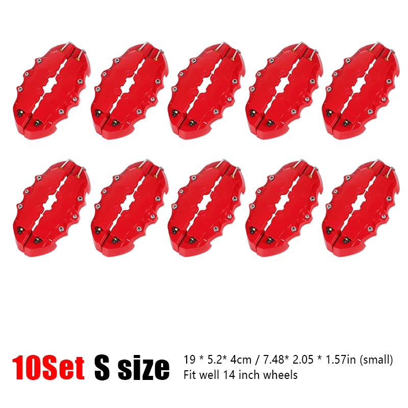 Universal Brake Caliper Covers 1 Pair of Universal Fron Rear Brake Caliper Covers Suitable For All Wheels A Racing Accessory