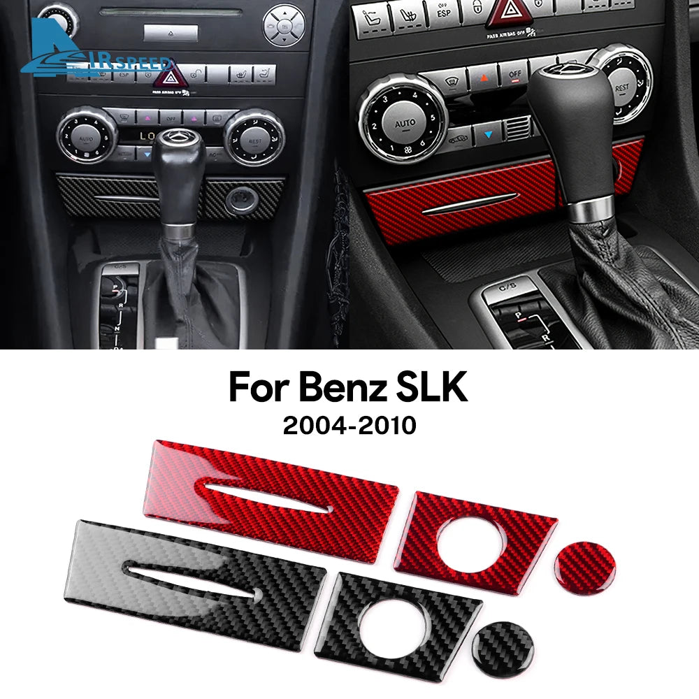 Real Soft Carbon Fiber Trim Sticker For Mercedes Benz SLK R1