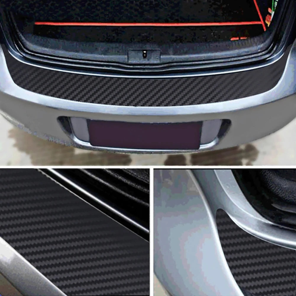 Universal Rear Trunk Guard Plate Sticker Car Rear Bumper Tri