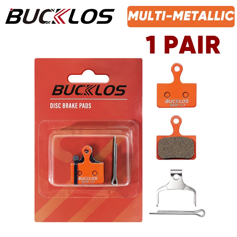 BUCKLOS Bicycle Hydraulic Disc Brake Pads for M9100 Metallic Brake Pads Metal Road Mountain Bike Brake Pads fit K05S K03S K04S