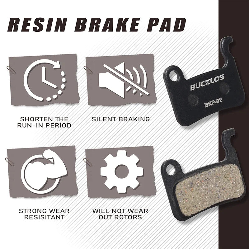 BUCKLOS Bike Brake Pads for SHIMANO A01S M07 M535 MTB Hydrau