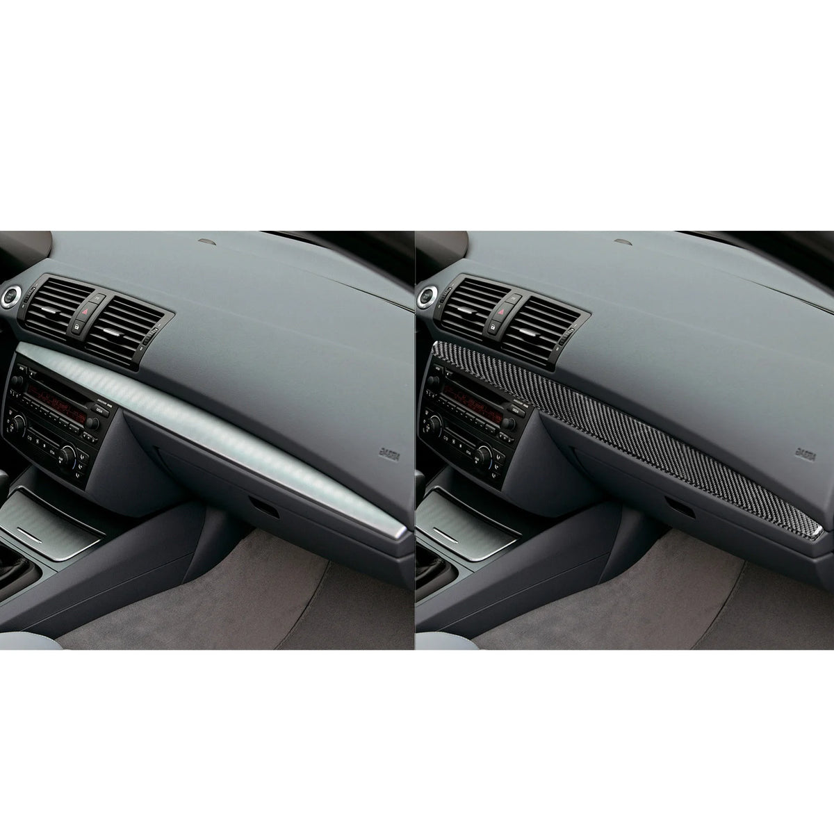 For BMW 1 Series E81 E82 E87 E88 2008-2013 Carbon Fiber Co-d