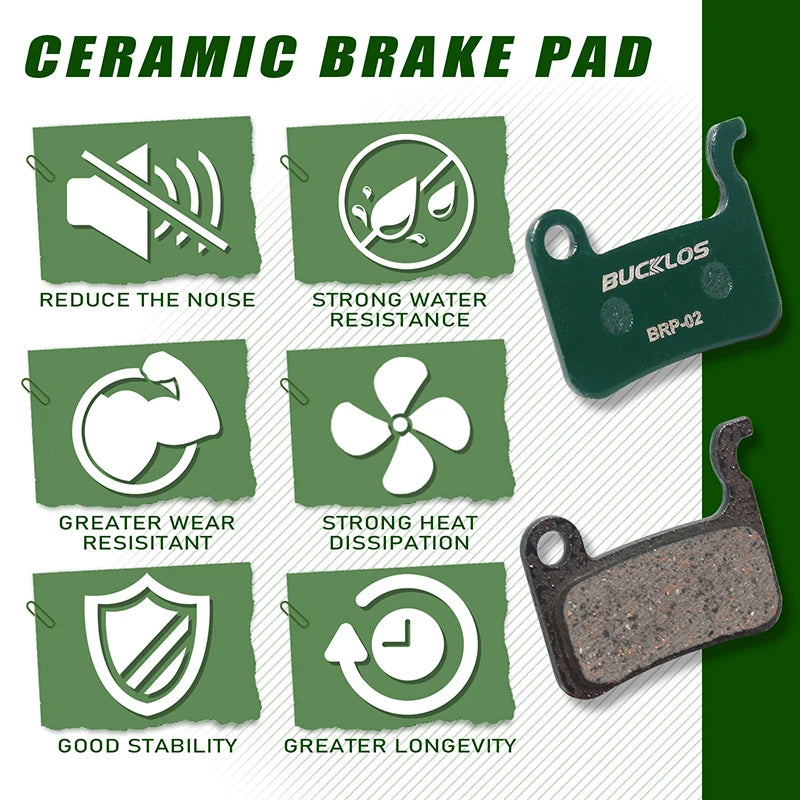 BUCKLOS Bike Brake Pads for SHIMANO A01S M535 M07 MTB Road C