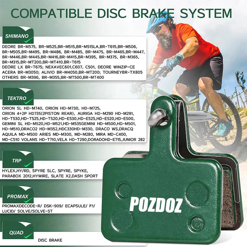 POZDOZ MTB Ceramic Road Brake Pads for SHIMANO B01S B05S Mou