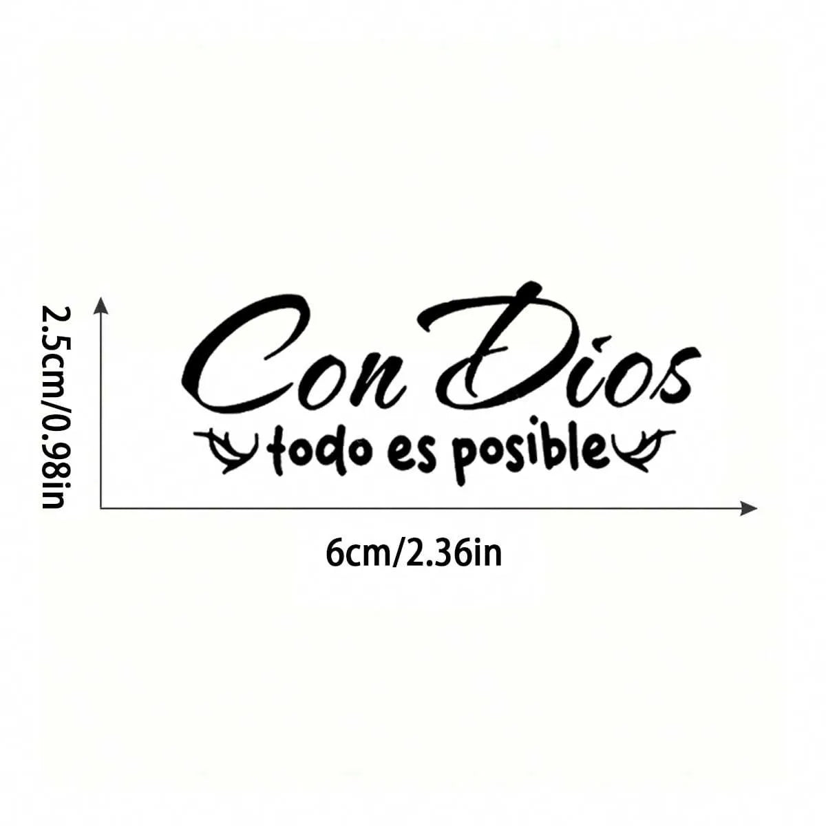 With God Everything Is Possible Stickers for Mirrors Ideal G