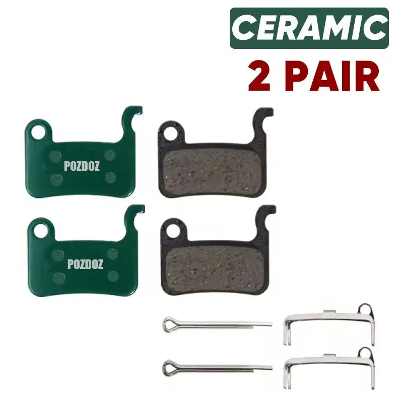 POZDOZ Ceramic Hydraulic Disc Brake Pads for SHIMANO A01S M06 M07 Road Bike MTB Cycling Brake Pads Wear-resistant Bike Parts