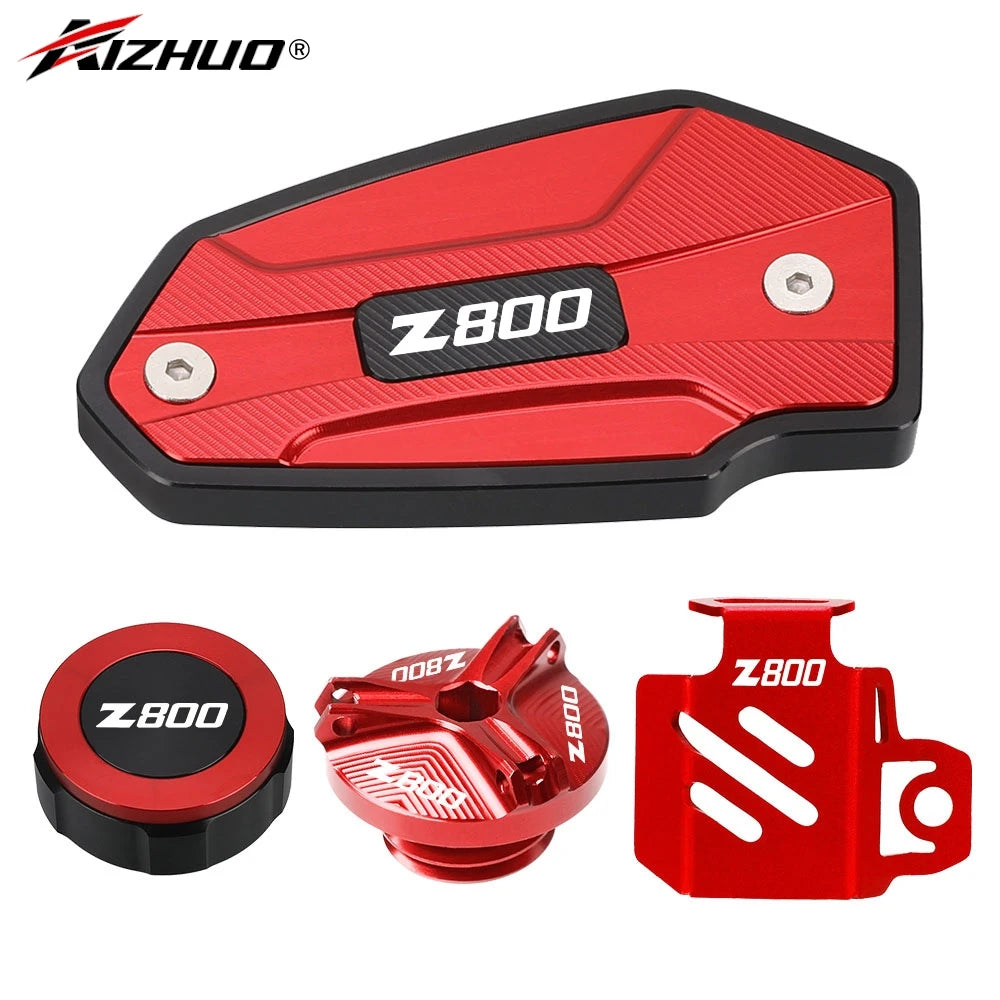 For KAWASAKI Z800 2013 2014 2015 2016 Motorcycle Accessories Front Rear Brake Fluid Reservoir Cover Engine Oil Filler Cap Z 800