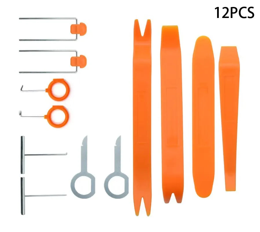 12 PCS Car Hand Tools Car Removal Kit DVD Stereo Conversion 