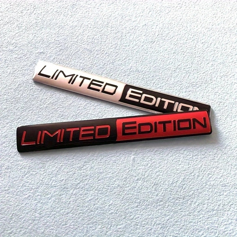 2PCS Limited Edition Emblem 3D Metal Badges Decal Sticker Au