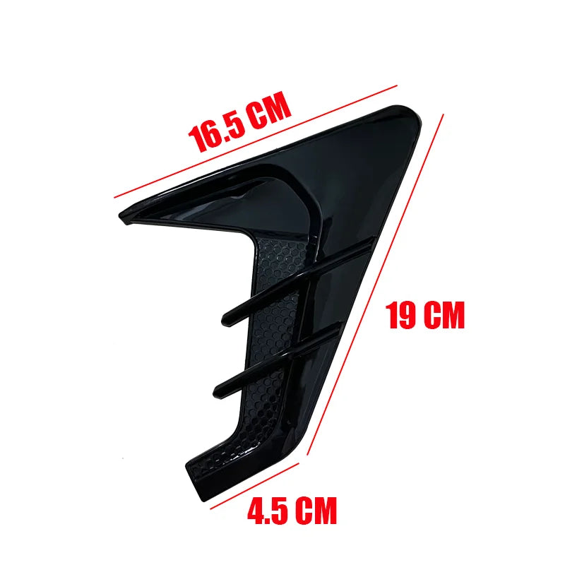 2pcs Universal Car Air Flow Fender Hood Intake Vent Cover Tr
