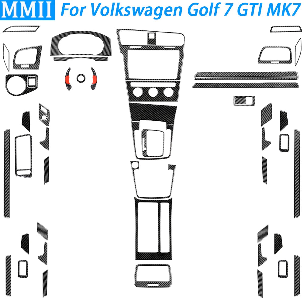 For Volkswagen Golf 7 GTI MK7 2013-2019 Carbon Fiber Gear Sh