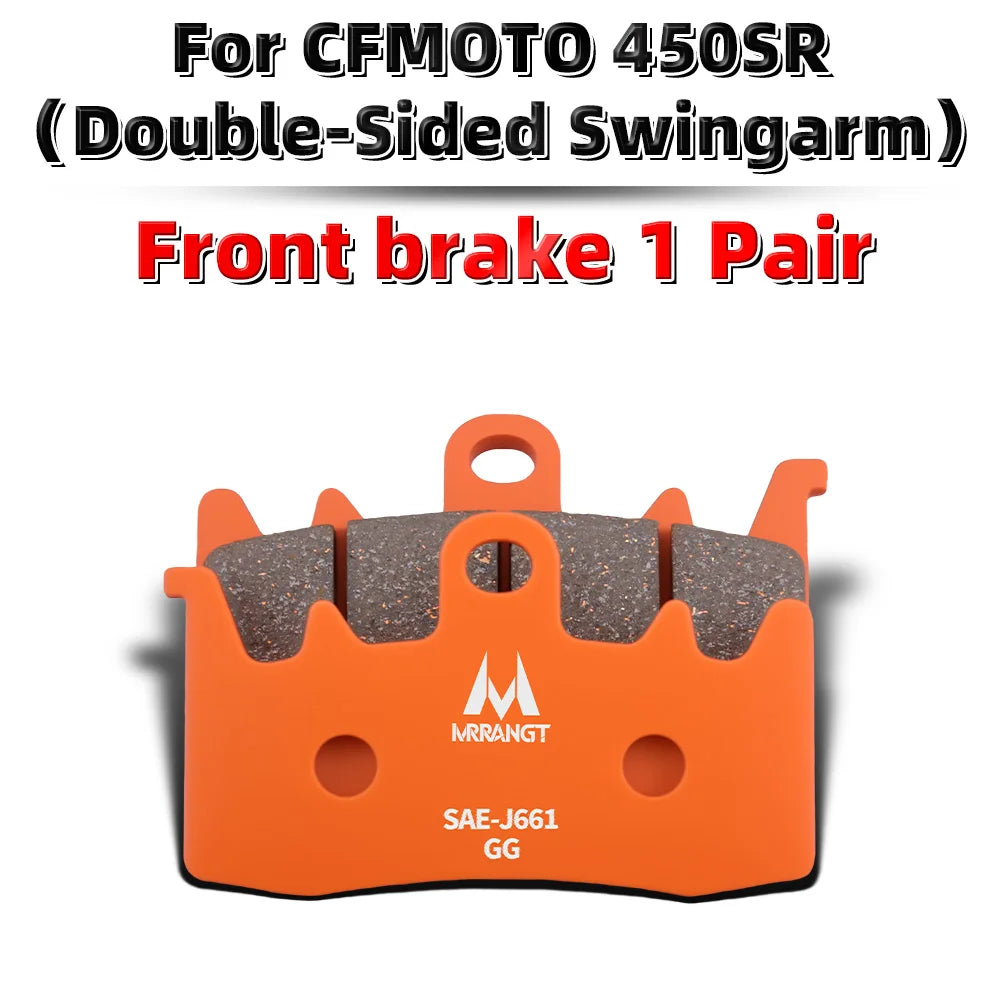 MRRANGT Ceramic Brake Pads Performance Brake Kit fit for CFMOTO 450SR 450NK 450MT 450SR-S 450CL-C 250SR 250NK CLX250 250CL-C