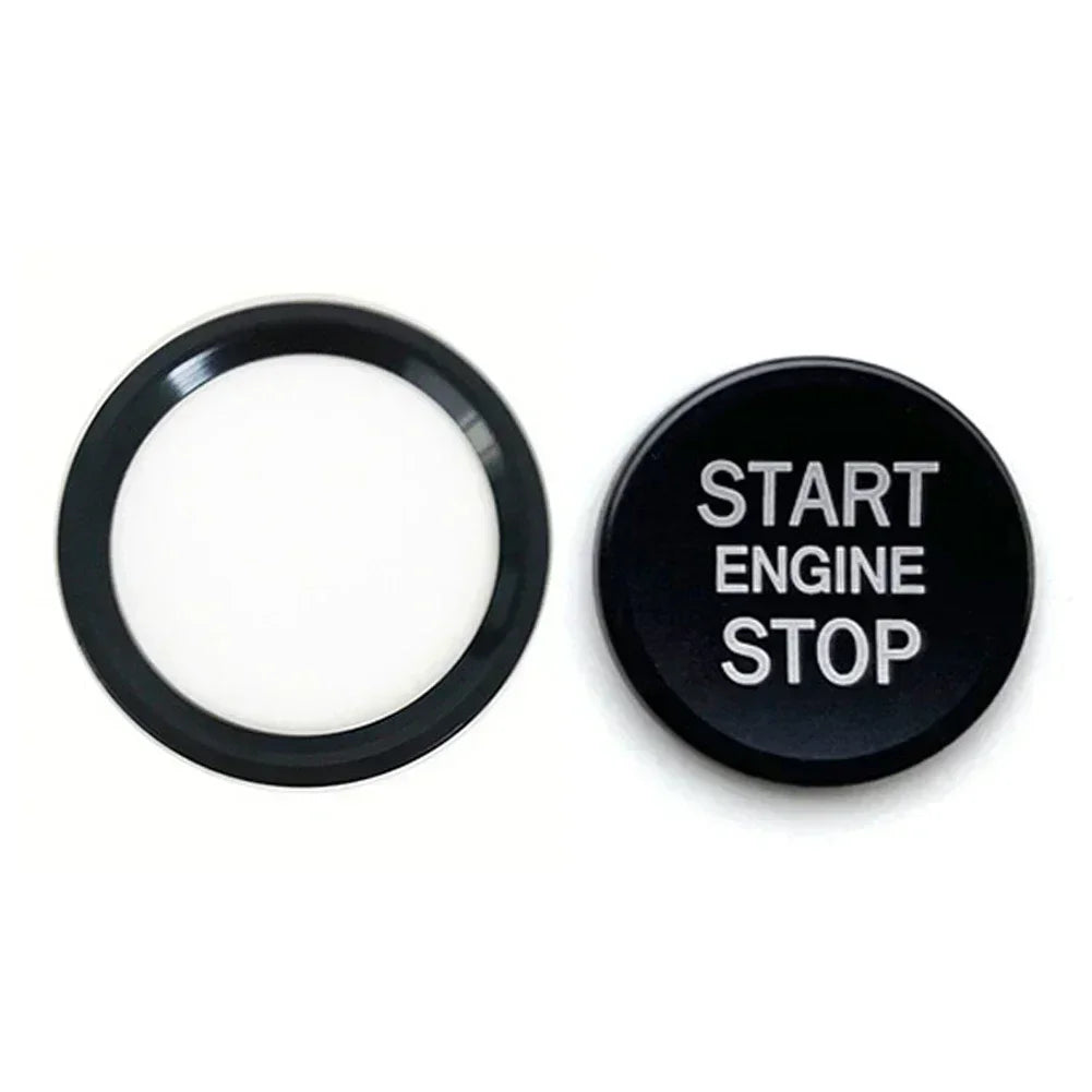 Car Ignition Key Ring Cover for Audi A4 A6 A5 Q5 Q7 Engine Start Stop Sticker Decorative Switch Button Trim Accessories