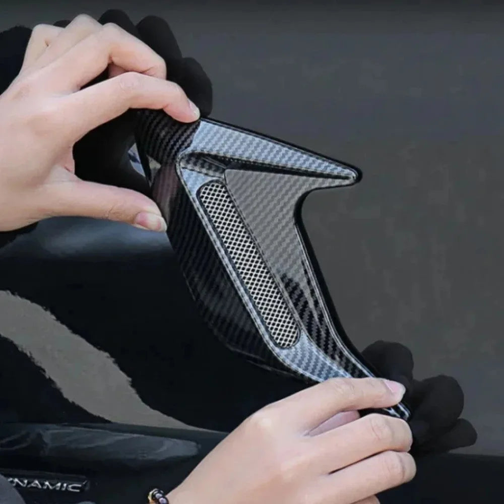 Carbon Fiber Universal Car Shark Gills Fender Side Air Flow 