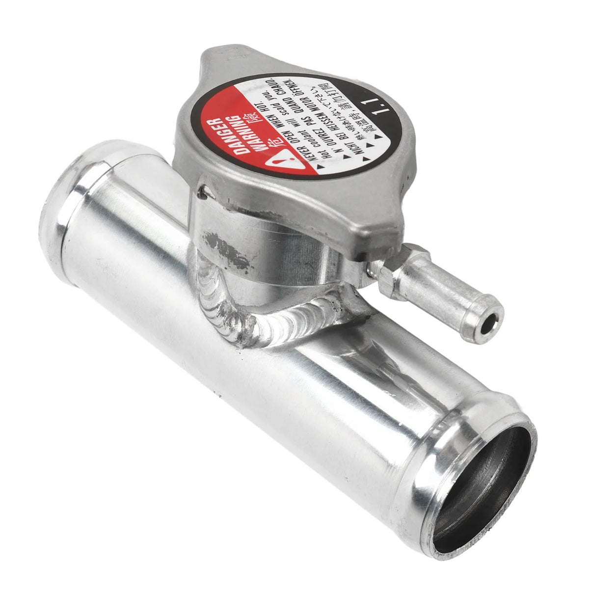T-6061 Aluminum Polished Surface Inline Radiator Neck Fillin