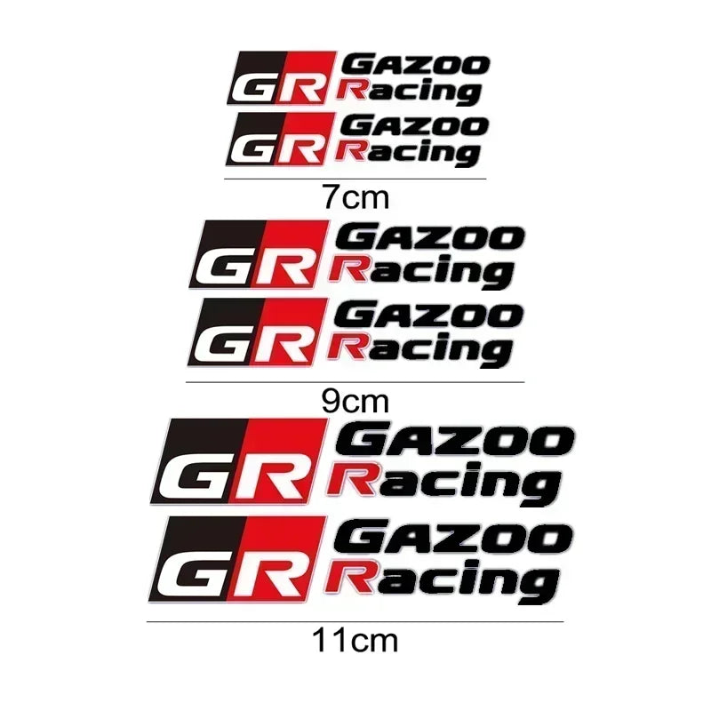 Car Brake Caliper Sticker Heat Resistant Decals for GR GAZOO Racing Logo Auris Pruis C-HR Corolla CAMRY AYGO Prius For Toyota