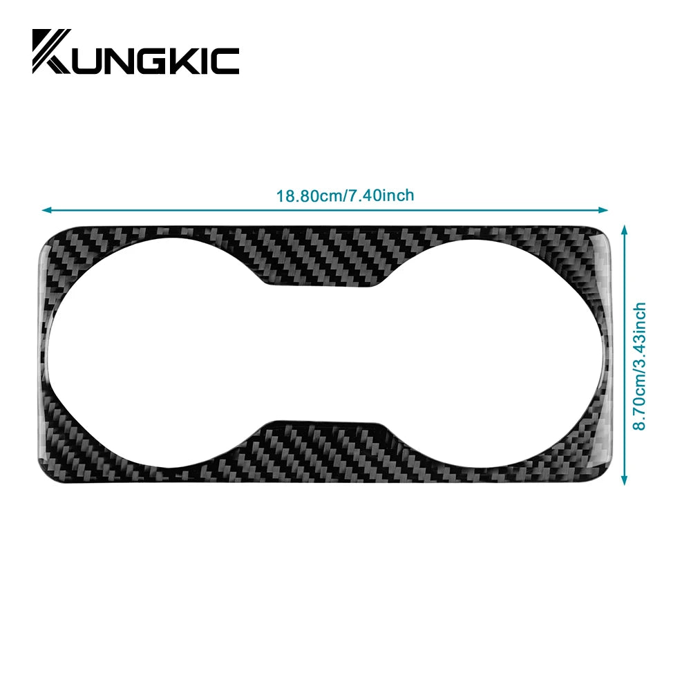 Real Soft Carbon Fiber Sticker For Seat Leon 2013 2014 2015 