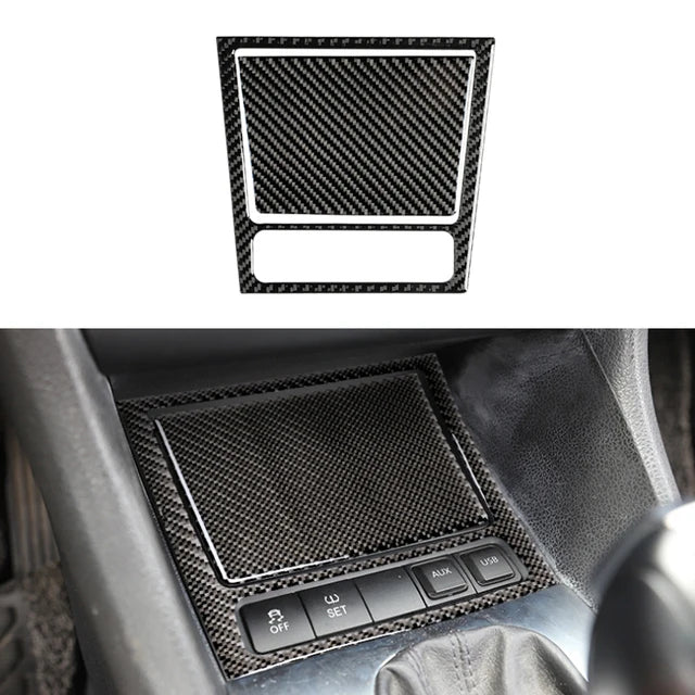 For VW Golf 6 MK6 Car Carbon Fiber Center Control Panel Air Vent Gear Shift Frame Headlight Switch Ashtray Box Cover Inner Trim