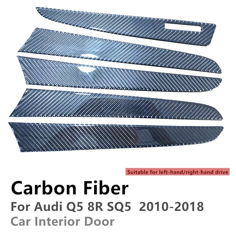 For Audi Q5 8R SQ5 Carbon Fiber Auto Door Dashboard Panel St