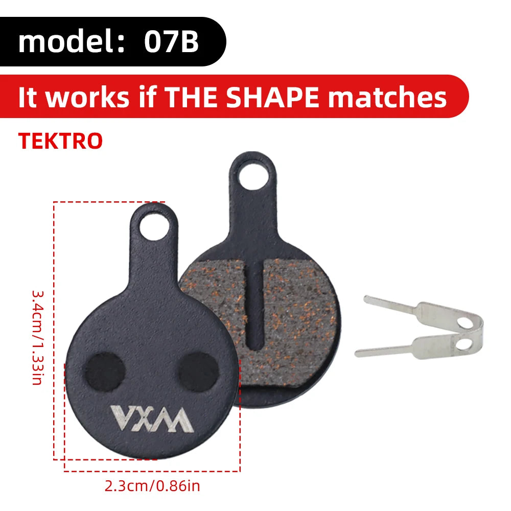 VXM Bicycle Hydraulic Disc Brake Pads MTB Bike Semi-Metal Road Cycling Wear Resistant Quiet Durable Brake Pad Part Accessories