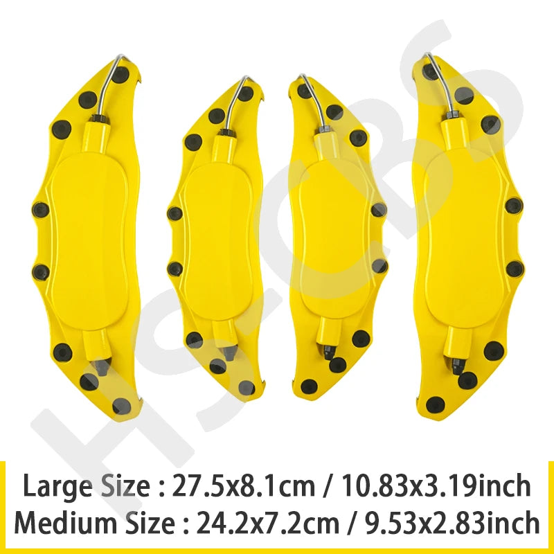 4Pcs Metal Car Brake Caliper Covers Anti Dust Protective Disc Shell for Audi Bmw Mercedes Benz VW volkswagen Peugeot Accessories