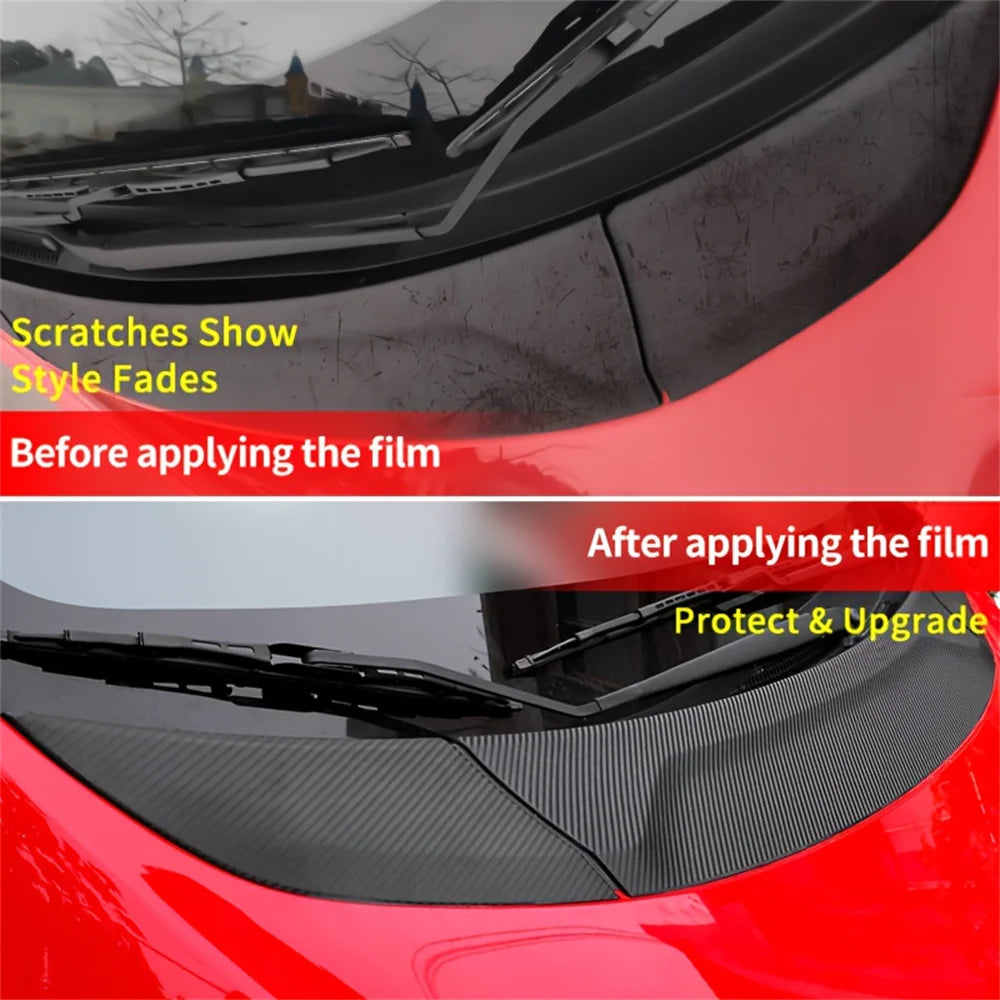 For Honda Fit Jazz GK5/Honda Jade 2014-2020 3D Black Hood Tr