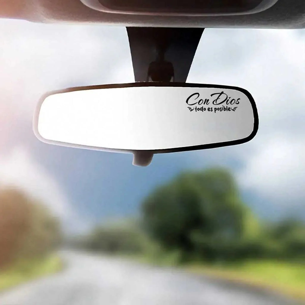 With God Everything Is Possible Stickers for Mirrors Ideal G