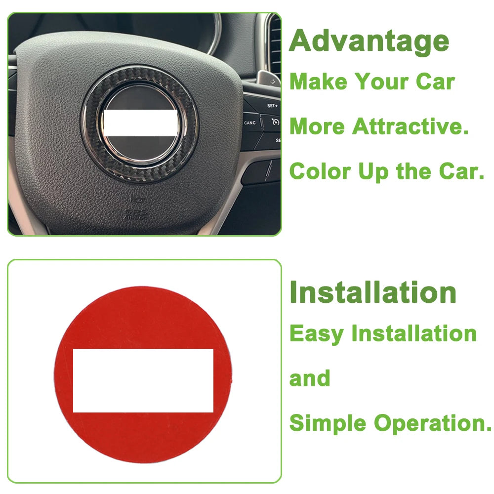Car Steering Wheel Center Decoration Cover Trim Protector fo